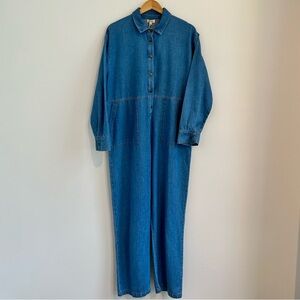 NWT The Simple Folk Denim Boiler Jumpsuit